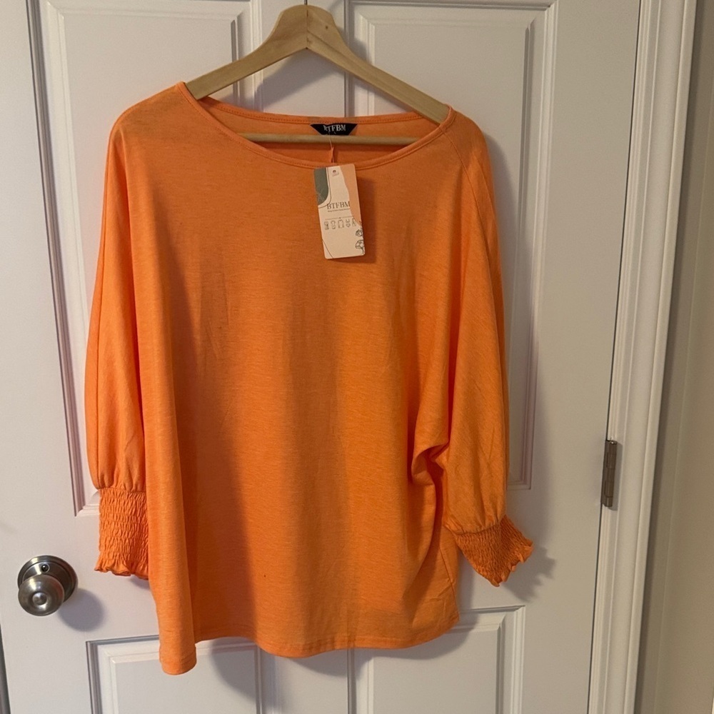 NWT Bright Orange Women's Top by BTFBM